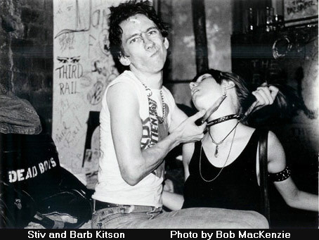 Stiv Bators and Barb Kitson.