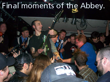 Final moments of the Abbey