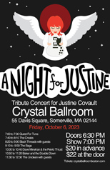 Justine show poster