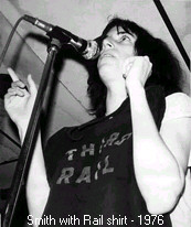 Patti Smith with Third Rail shirt