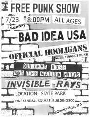 Punk rock show poster