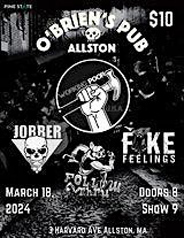 OBirens Pub rock show poster