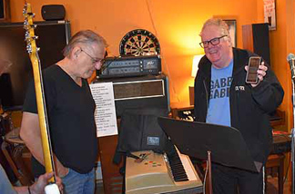 In the studio
