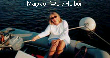 Mary Jo Felice in Wells Harbour Me.